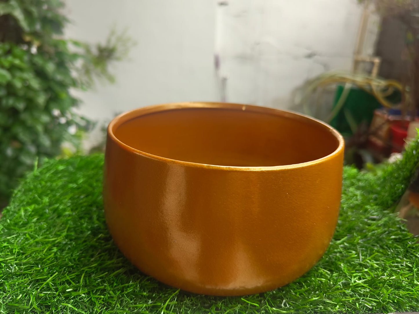 Metal Matka pot with stand