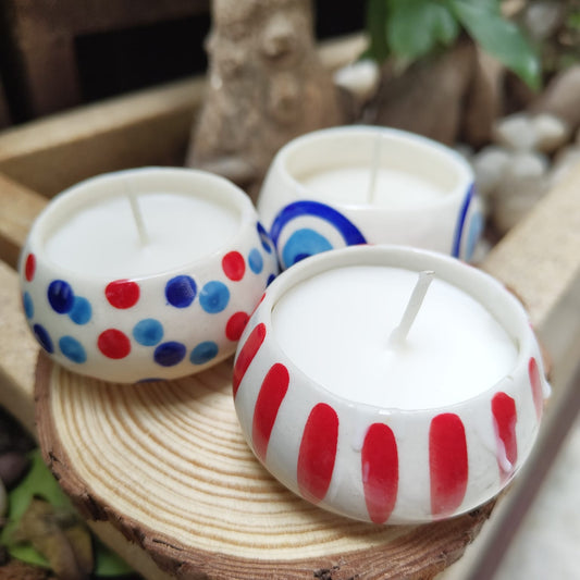 Ceremic Handi Candle - Single Pieace