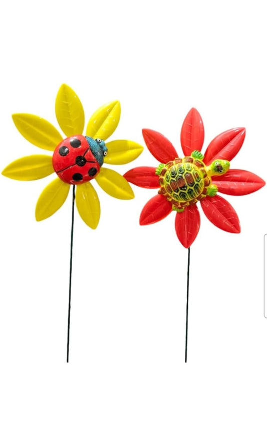 Lady bird Flower Garden stick