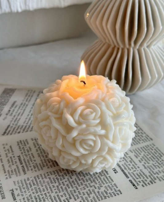 Rose Ball Candle