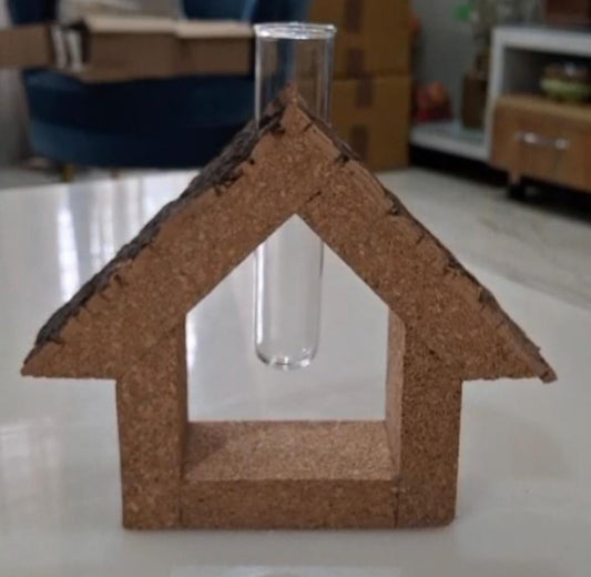 Hut shaped test tube Planter cork